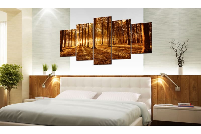 Bilde Amber Forest 200x100 - Artgeist sp. z o. o. - Innredning - Bilder & kunst - Lerretsbilder
