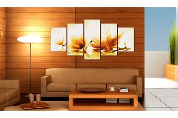 Bilde Amber Magnolias 200x100 - Artgeist sp. z o. o. - Innredning - Bilder & kunst - Lerretsbilder