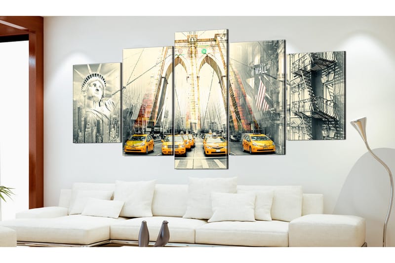 Bilde American Metropolis 200x100 - Artgeist sp. z o. o. - Innredning - Bilder & kunst - Lerretsbilder