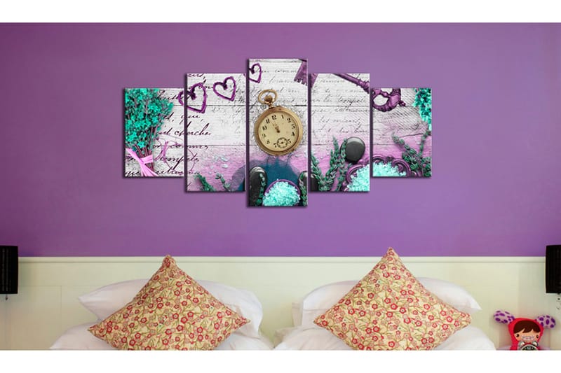 Bilde Amethyst Composition 100x50 - Artgeist sp. z o. o. - Innredning - Bilder & kunst - Lerretsbilder