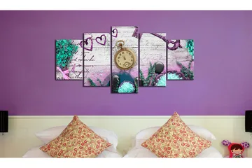 Bilde Amethyst Composition 200x100 - Artgeist sp. z o. o. - Innredning - Bilder & kunst - Lerretsbilder