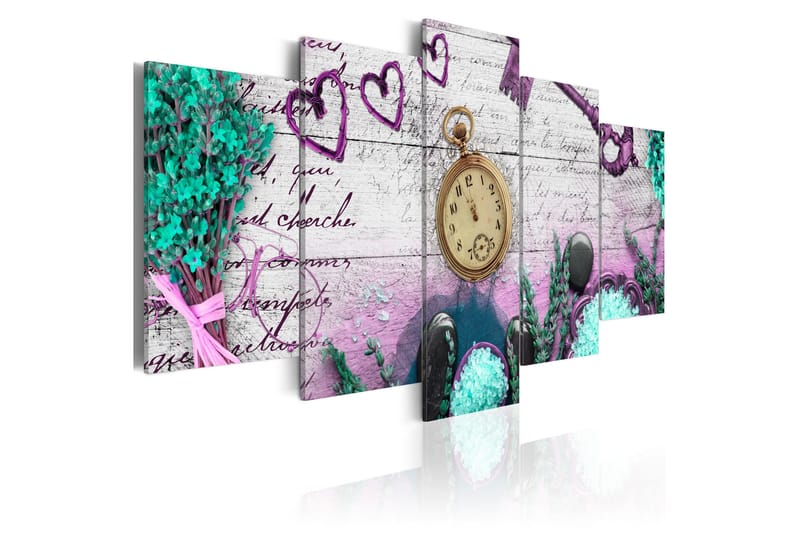 Bilde Amethyst Composition 200x100 - Artgeist sp. z o. o. - Innredning - Bilder & kunst - Lerretsbilder