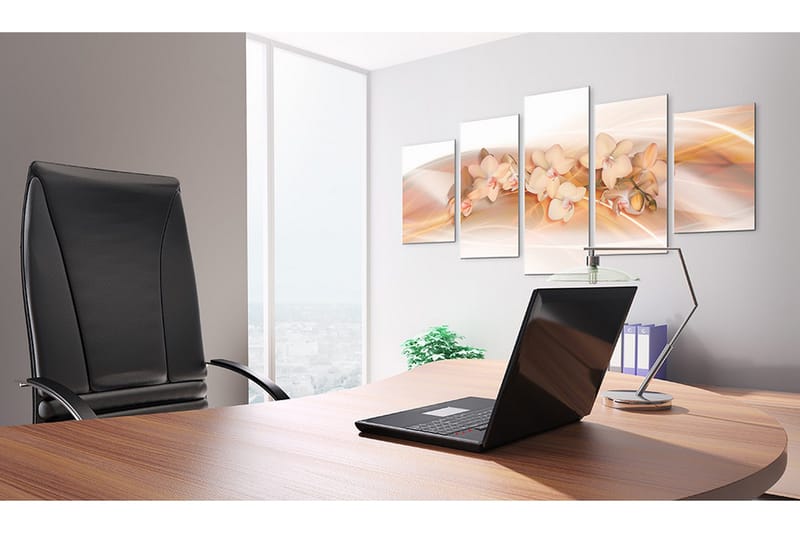 Bilde An Orchid A Delicate Decoration 200x100 - Artgeist sp. z o. o. - Innredning - Bilder & kunst - Lerretsbilder