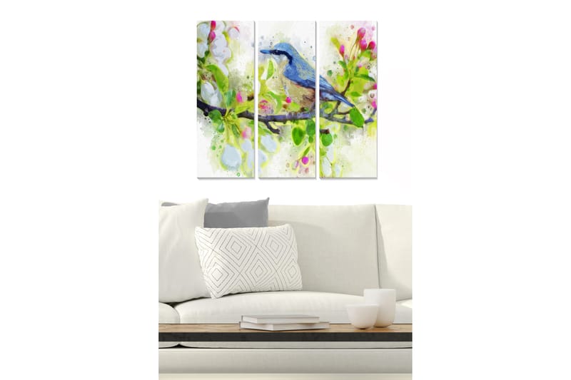Bilde Animal 3-pk Flerfarget - 22x05 cm - Innredning - Bilder & kunst - Lerretsbilder