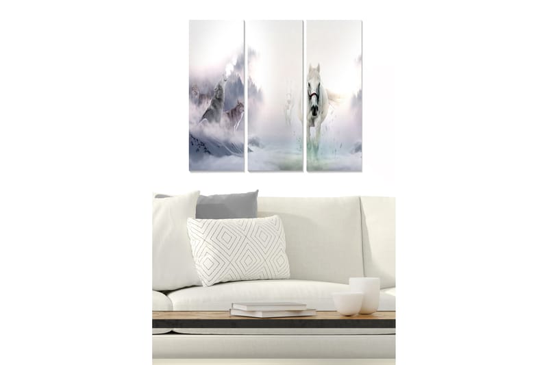 Bilde Animal 3-pk Flerfarget - 22x05 cm - Innredning - Bilder & kunst - Lerretsbilder
