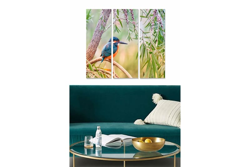 Bilde Animal 3-pk Flerfarget - 22x05 cm - Innredning - Bilder & kunst - Lerretsbilder