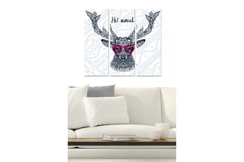 Bilde Animal 3-pk Flerfarget, 22x05 cm