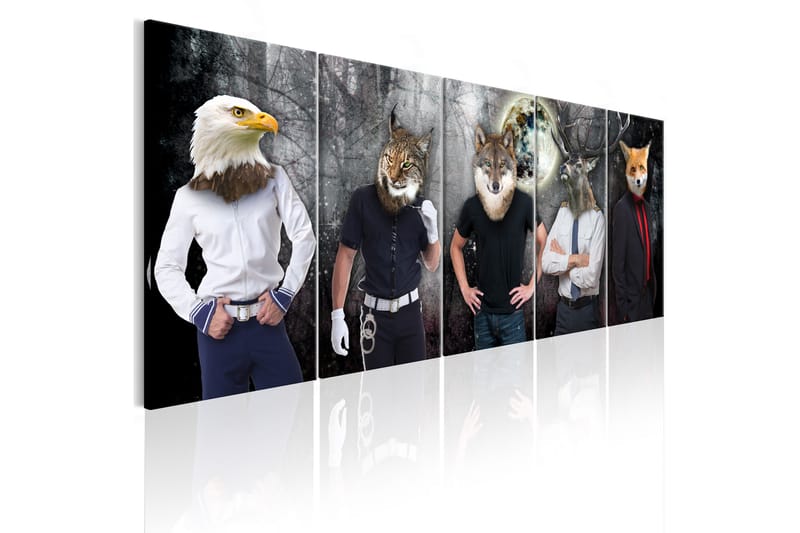Bilde Animal Faces 225x90 - Artgeist sp. z o. o. - Innredning - Bilder & kunst - Lerretsbilder