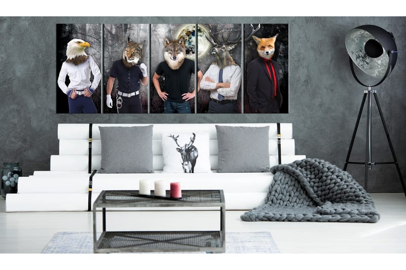 Bilde Animal Faces 225x90 - Artgeist sp. z o. o. - Innredning - Bilder & kunst - Lerretsbilder