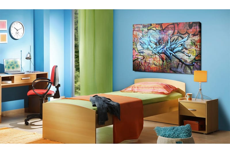 Bilde Anonymous Graffiti 60x40 - Artgeist sp. z o. o. - Innredning - Bilder & kunst - Lerretsbilder