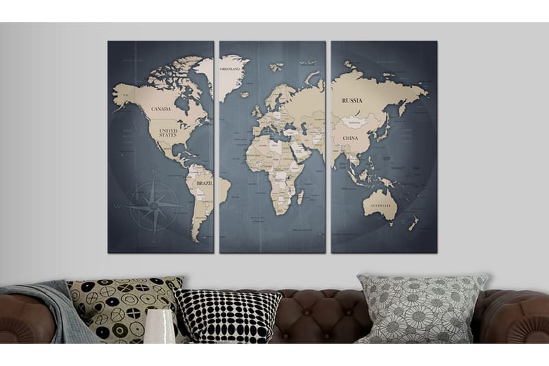 Bilde Anthracitic World 120x80 - Artgeist sp. z o. o. - Innredning - Bilder & kunst - Lerretsbilder