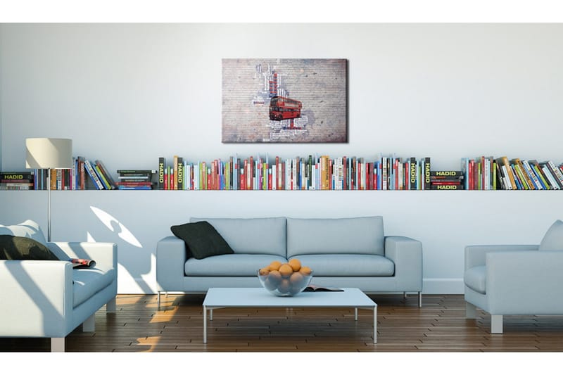 Bilde Around the UK by Routemaster 120x80 - Artgeist sp. z o. o. - Innredning - Bilder & kunst - Lerretsbilder