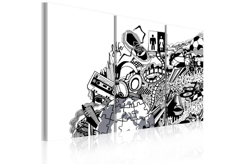 Bilde Artistic Mess Triptych 120x80, Artgeist sp. z o. o.