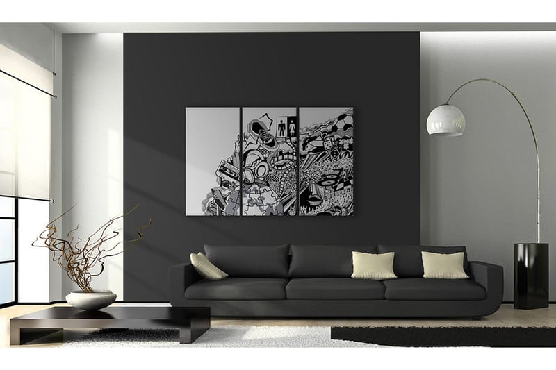 Bilde Artistic Mess Triptych 120x80 - Artgeist sp. z o. o. - Innredning - Bilder & kunst - Lerretsbilder