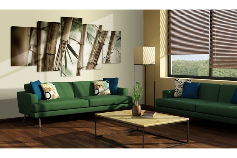 Bilde Asian Bamboo Forest 200x100 - Artgeist sp. z o. o. - Innredning - Bilder & kunst - Lerretsbilder