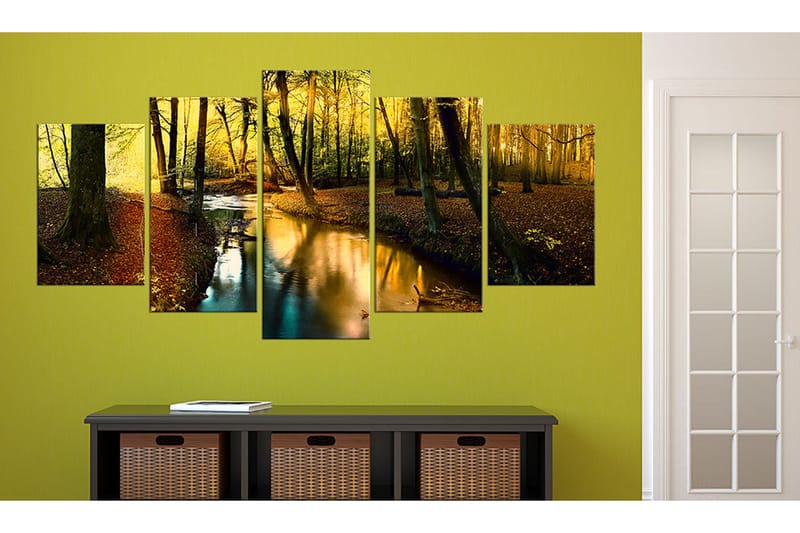 Bilde Autumn Silence Forest 200x100 - Artgeist sp. z o. o. - Innredning - Bilder & kunst - Lerretsbilder
