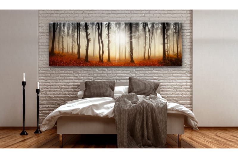 Bilde Autumnal Fog 150x50 - Artgeist sp. z o. o. - Innredning - Bilder & kunst - Lerretsbilder