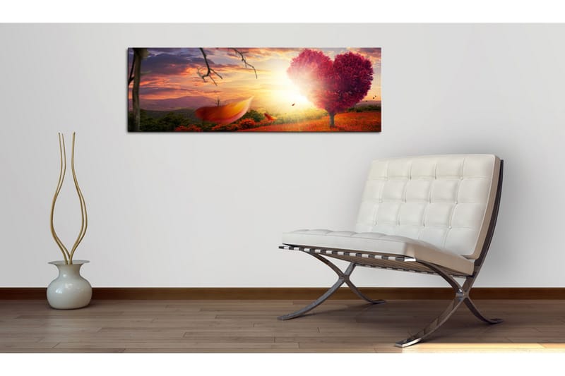 Bilde Autumnal Heart 150x50 - Artgeist sp. z o. o. - Innredning - Bilder & kunst - Lerretsbilder