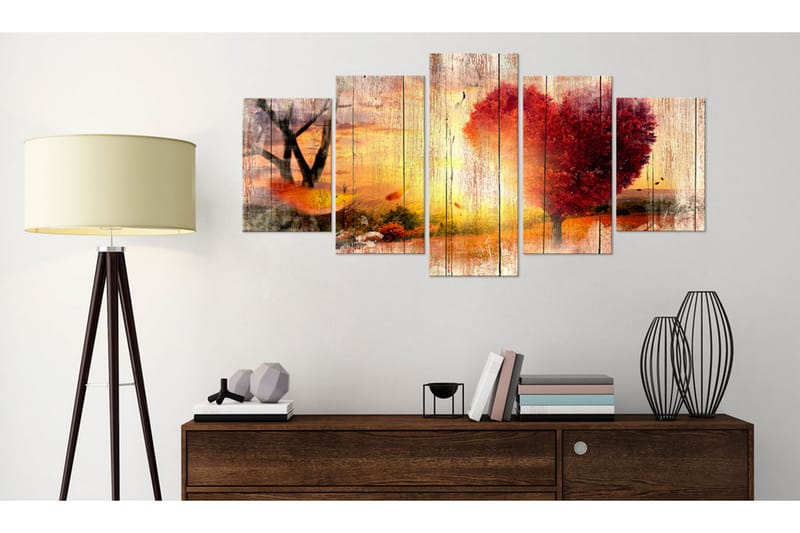 Bilde Autumnal Love 100x50 - Artgeist sp. z o. o. - Innredning - Bilder & kunst - Lerretsbilder