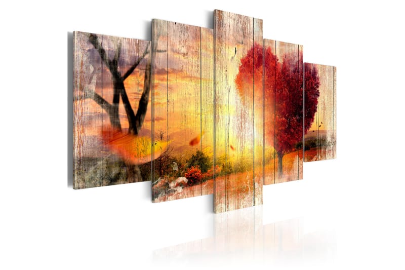 Bilde Autumnal Love 100x50 - Artgeist sp. z o. o. - Innredning - Bilder & kunst - Lerretsbilder