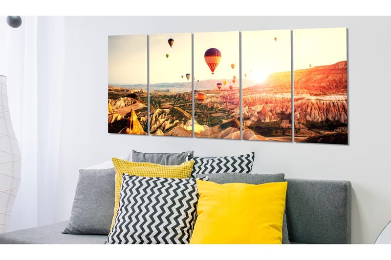 Bilde Balloon Rides 200x80 - Artgeist sp. z o. o. - Innredning - Bilder & kunst - Lerretsbilder