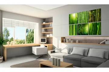 Bilde Bamboo Has Many Faces 120x80 - Artgeist sp. z o. o. - Innredning - Bilder & kunst - Lerretsbilder