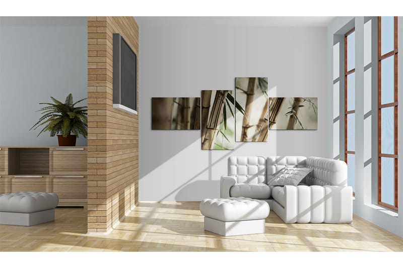 Bilde Bamboo Inspiration 200x90 - Artgeist sp. z o. o. - Innredning - Bilder & kunst - Lerretsbilder