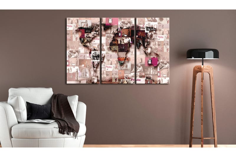 Bilde Banksy Graffiti Collage 120x80 - Artgeist sp. z o. o. - Innredning - Bilder & kunst - Lerretsbilder