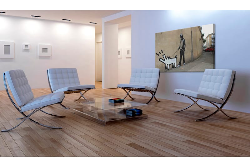 Bilde Barking Dog Banksy 60x40 - Artgeist sp. z o. o. - Innredning - Bilder & kunst - Lerretsbilder