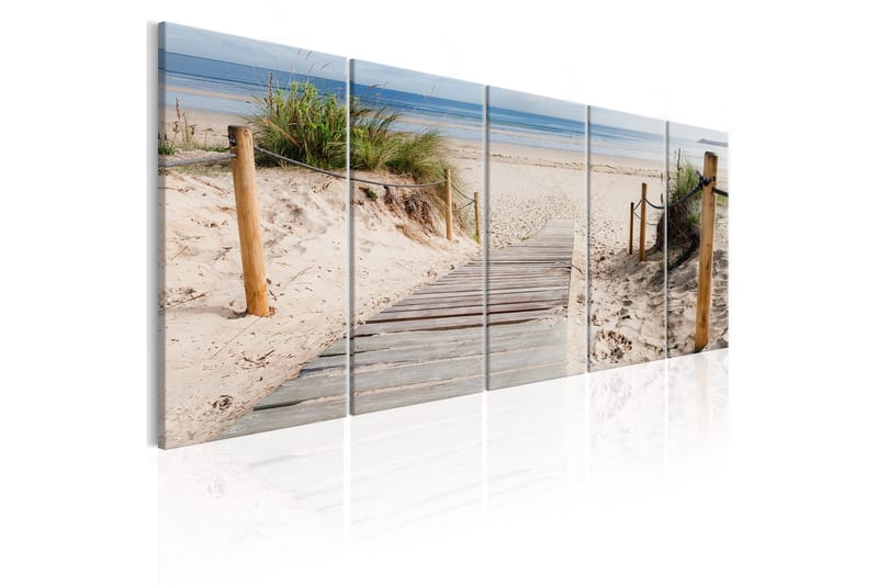 Bilde Beach After Rain 200x80 - Artgeist sp. z o. o. - Lerretsbilder