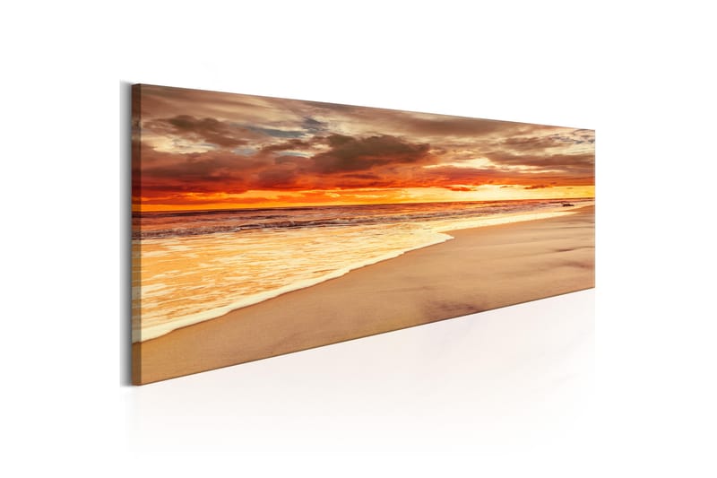 Bilde Beach Beatiful Sunset 135x45 - Artgeist sp. z o. o. - Lerretsbilder
