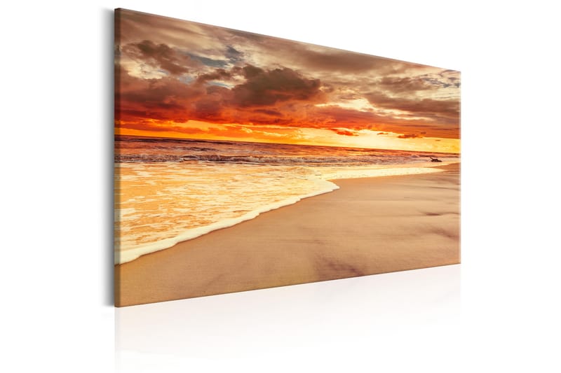 Bilde Beach Beatiful Sunset Ii 90x60 - Artgeist sp. z o. o. - Innredning - Bilder & kunst - Lerretsbilder