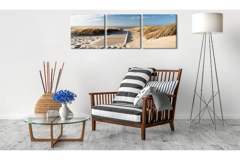Bilde Beach Triptych 120x40 - Artgeist sp. z o. o. - Innredning - Bilder & kunst - Lerretsbilder
