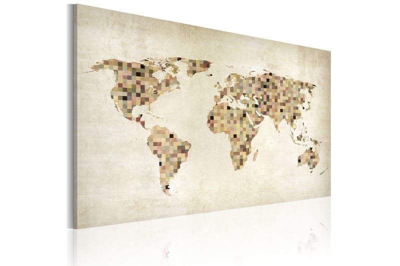 Bilde Beige shades of the world 120x80 - Artgeist sp. z o. o. - Innredning - Bilder & kunst - Lerretsbilder