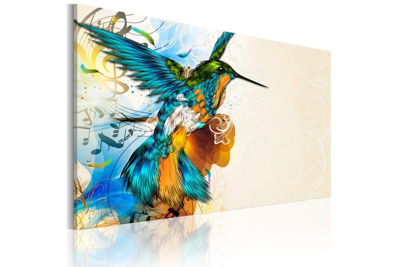 Bilde Bird's music 120x80, Artgeist sp. z o. o.