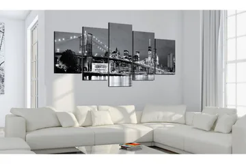 Bilde Black-And-White Glimpse 100x50 - Artgeist sp. z o. o. - Innredning - Bilder & kunst - Lerretsbilder
