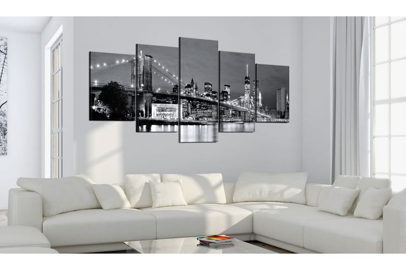 Bilde Black-And-White Glimpse 100x50 - Artgeist sp. z o. o. - Innredning - Bilder & kunst - Lerretsbilder