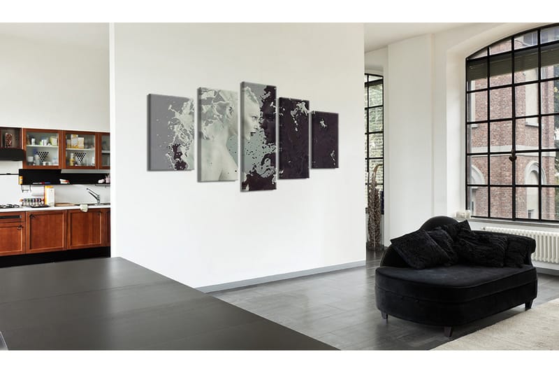 Bilde Black Or White? 5 Pieces 200x100 - Artgeist sp. z o. o. - Innredning - Bilder & kunst - Lerretsbilder