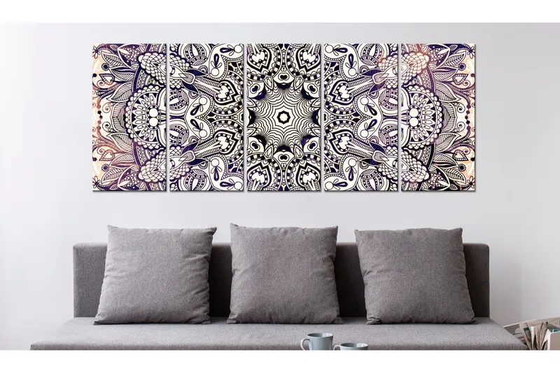 Bilde Black-White Hypnosis 200x80 - Artgeist sp. z o. o. - Innredning - Bilder & kunst - Lerretsbilder