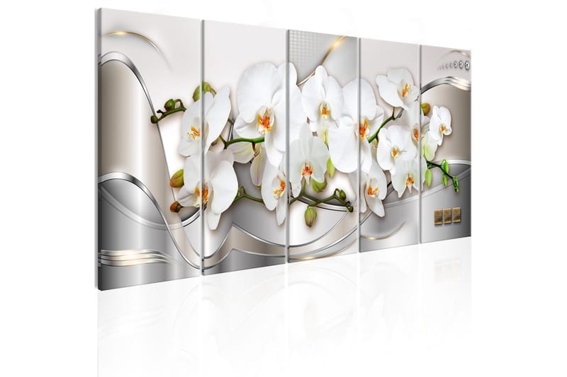 Bilde Blooming Orchids 200x80 - Artgeist sp. z o. o. - Innredning - Bilder & kunst - Lerretsbilder
