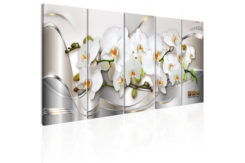 Bilde Blooming Orchids 200x80 - Artgeist sp. z o. o. - Innredning - Bilder & kunst - Lerretsbilder