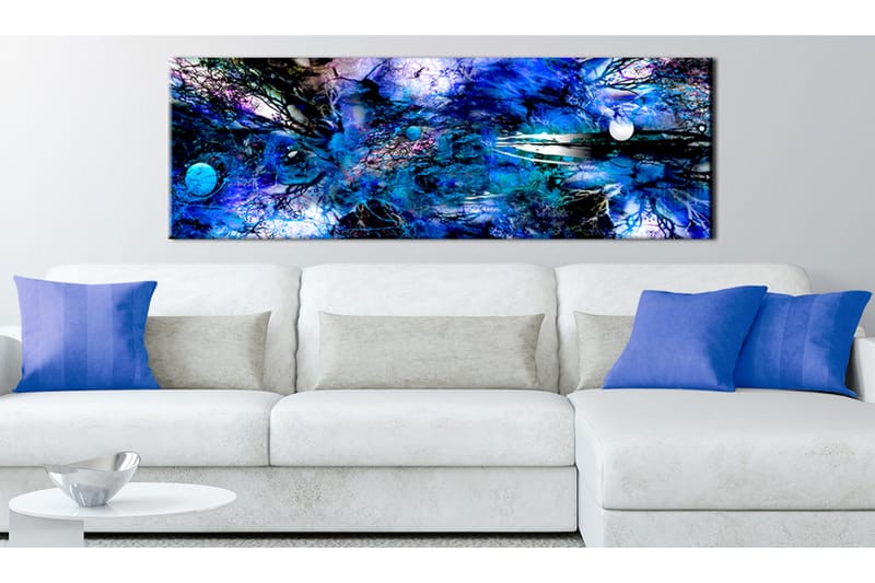 Bilde Blue Artistic Chaos 150x50 - Artgeist sp. z o. o. - Innredning - Bilder & kunst - Lerretsbilder