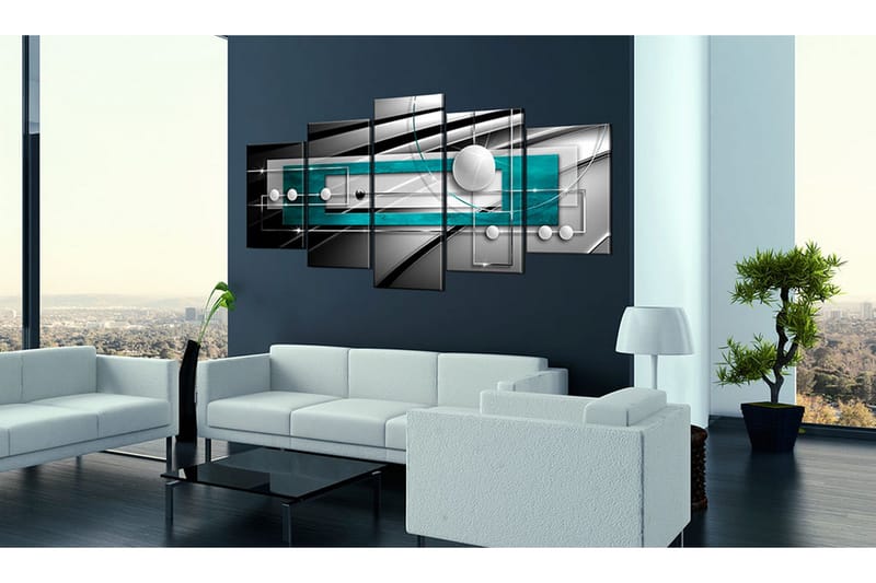 Bilde Blue Balance 200x100 - Artgeist sp. z o. o. - Innredning - Bilder & kunst - Lerretsbilder