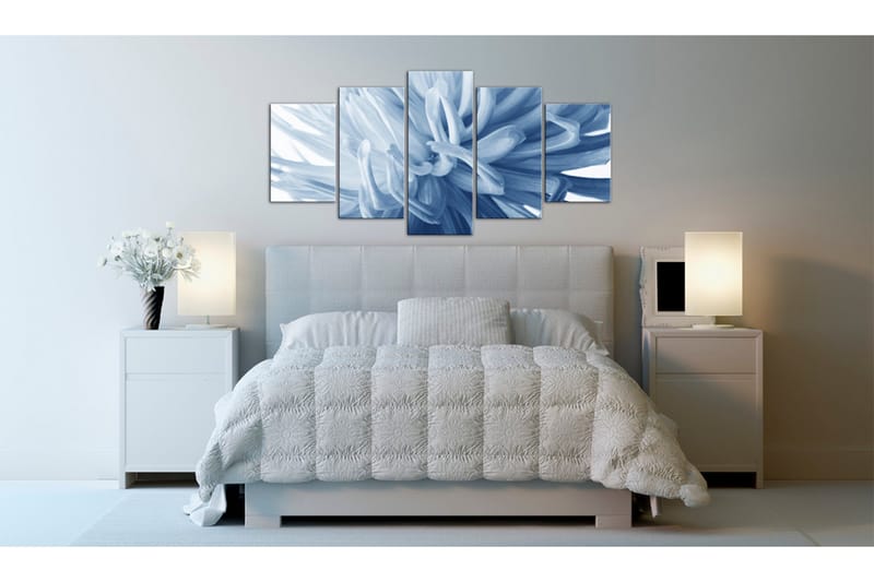 Bilde Blue Dahlia 100x50 - Artgeist sp. z o. o. - Innredning - Bilder & kunst - Lerretsbilder