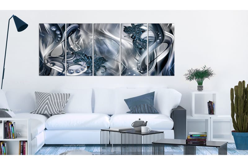 Bilde Blue Glow 200x80 - Artgeist sp. z o. o. - Innredning - Bilder & kunst - Lerretsbilder