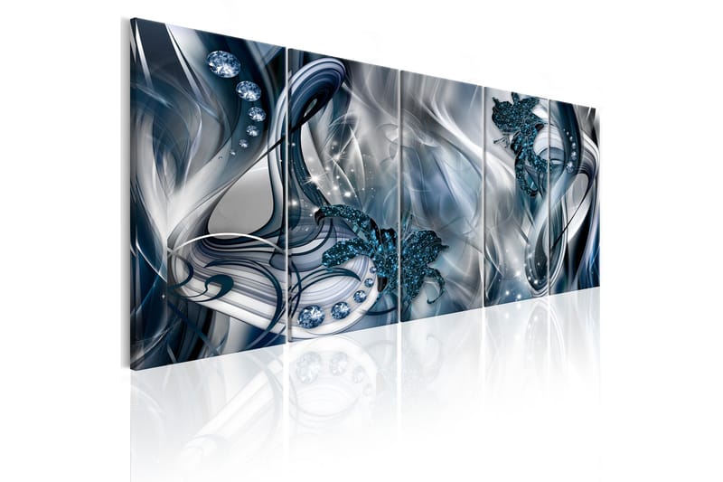 Bilde Blue Glow 200x80 - Artgeist sp. z o. o. - Innredning - Bilder & kunst - Lerretsbilder