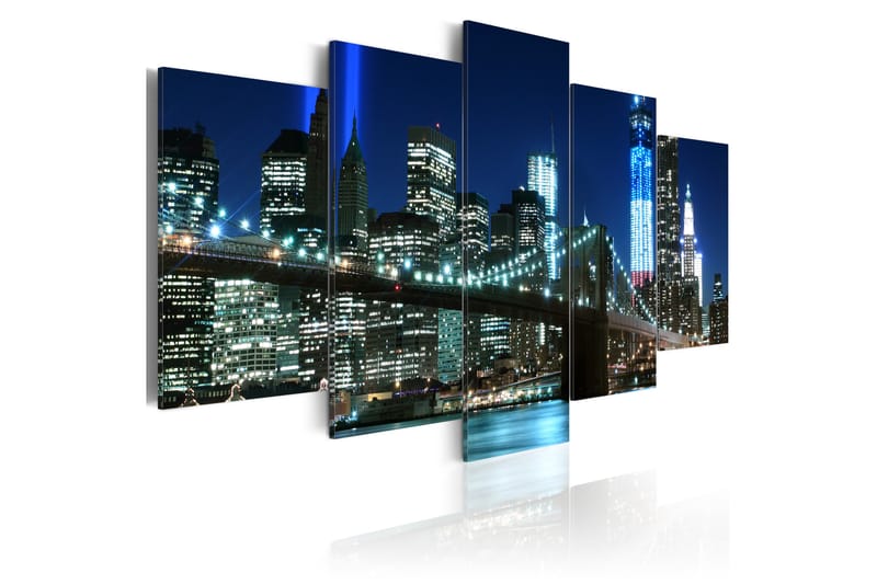 Bilde Blue Nyc 200x100 - Artgeist sp. z o. o. - Innredning - Bilder & kunst - Lerretsbilder