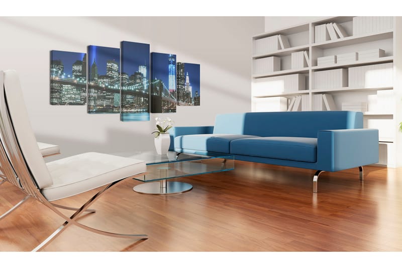 Bilde Blue Nyc 200x100 - Artgeist sp. z o. o. - Innredning - Bilder & kunst - Lerretsbilder