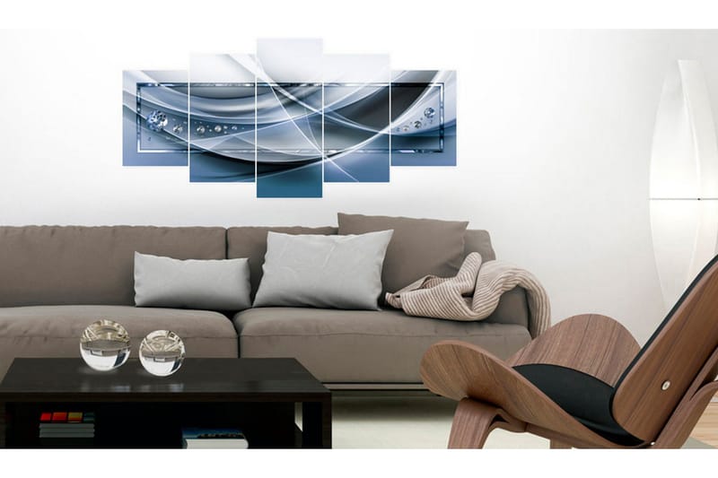 Bilde Blue Rays 100x50 - Artgeist sp. z o. o. - Innredning - Bilder & kunst - Lerretsbilder