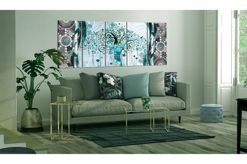 Bilde Blue Tree 225x90 - Artgeist sp. z o. o. - Innredning - Bilder & kunst - Lerretsbilder